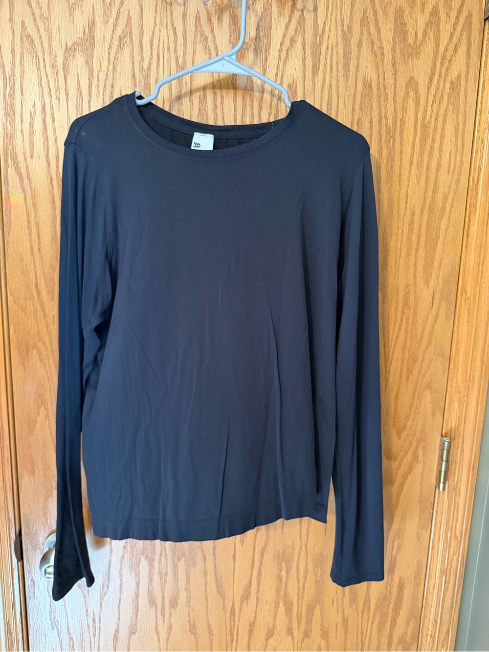 all in motion Black Long-Sleeve Crewneck Sweater
